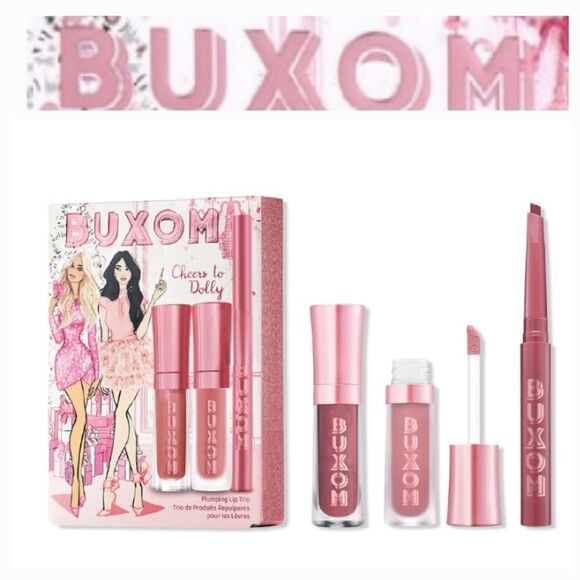 Buxom Cheers To Dolly Plumping Lip Trio - Picture 1 of 9